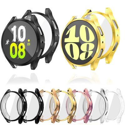 TPU Case for Samsung Galaxy watch 6 5 44mm 40mm Plated Screen protector all-around bumper Shell Galaxy watch 4 40 mm 44 mm cover