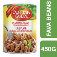 California Garden Fava Beans Plain Medammes 450g ++ แคลิฟอร์เนีย การ์เด้น ถั่วฟาว่าพร้อมทาน 450g