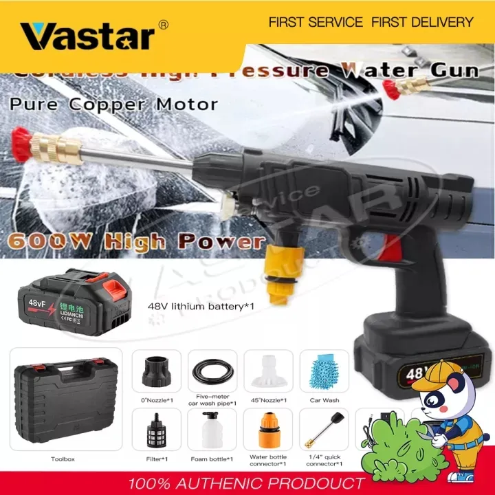 Vastar Cordless High Pressure Water Gu 48v High Pressure Washer 