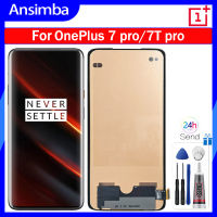 Ansimba TFT หน้าจอ LCD 6.67นิ้วสำหรับ OnePlus 7 Pro/ OnePlus 7T Pro หน้าจอ LCD ประกอบดิจิไทเซอร์จอแสดงผล LCD แบบสัมผัสหน้าจอสำหรับ OnePlus 7หน้าจอ7T Pro