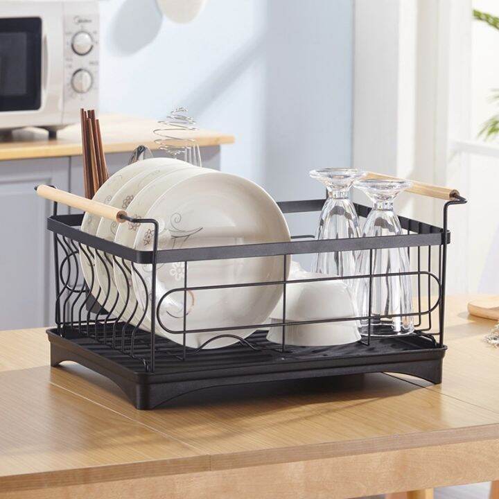 ส่งจากไทย-ชั้นวางจาน-dish-rack-ที่คว่ำจานชาม-มีรูระบายน้ำ-อเนกประสงค์-วัสดุคุณภาพดี-ประกอบได้ง่ายๆที่บ้าน-สินค้าพร้อมส่ง