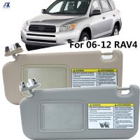 รถซ้ายขวา Sun Visor Block Shade Light สำหรับ Toyota RAV4 2006 2007 2008 2009 2010 2011 2012 Auto Parts Beige สีเทา Driver