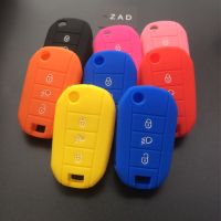 [New Changes] ZAD ยางซิลิโคน Key Fob Cover ปกป้องผิวสำหรับ Citroen C2 C3 C4 Picasso Xsara C5 C6 C8พับ3ปุ่ม