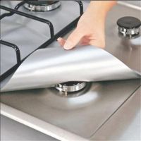 Kitchen Accessories Tool Reusable Aluminum Foil Gas Stove Burner Cover Protector Liner Clean Mat Pad File Injuries Protection