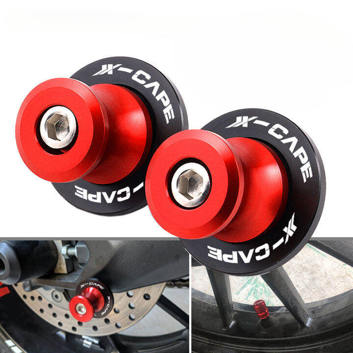 Alza Moto Per Moto Morini XCape 650 2022-2023 - Nottolini 10mm In Alluminio CNC, Colore Rosso - Coppia