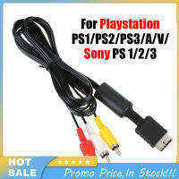 Kabel Audio Video ตัวแปลงสายเคเบิลเอวีทีวี3rca 1.8ม. สำหรับสายออดิโอมัลติมีเดีย Ps3 Ps2