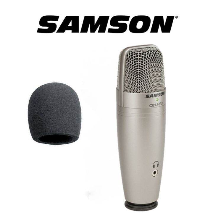 Samson C01u Pro ของแท้พร้อมคอนเดนเซอร์ไมโครโฟนฟองน้ำลมฟรีสำหรับสตูดิโอ ...