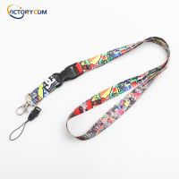 JDM Racing Car sticker bomb Bride Lanyard Key mobile Phone keychain Neck Strap rope VC1002