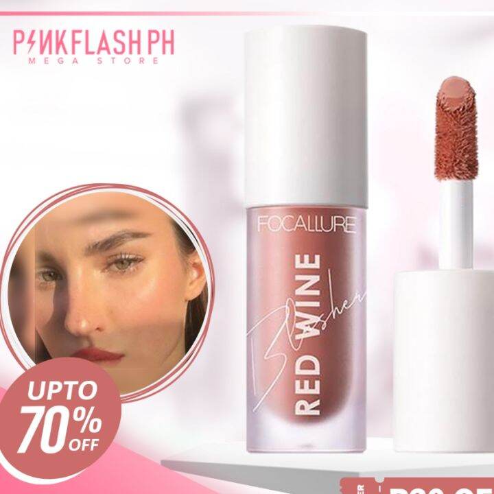 FOCALLURE Liquid Blush Hangover Red Wine Natural Matte Cream Cheek Tint