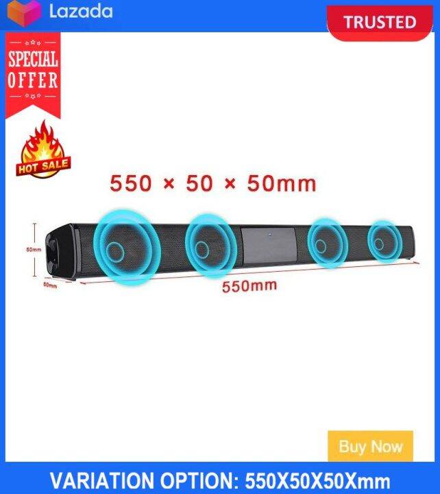 WIRELESS BLUETOOTH Soundbar Speaker Tv Home Theater Lazada