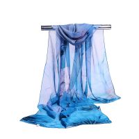 【CW】 Print Scarves   Floral Silk - 160 50cm Fashion Aliexpress