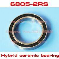 Radial 6805 61805 6805RS S61805 2RS 25*37*7 25x37x7mm Stainless Steel Hybrid Ceramic Ball Bearing Si3N4 Bike Hub Part Axles  Bearings Seals