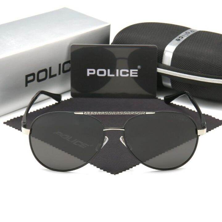 kacamata-pilot-polarized-ทรงตำรวจสไตล์วินเทจผู้ชายนักออกแบบหรูหราสำหรับผู้ชายแว่นตากันแดดขับรถสำหรับผู้หญิง