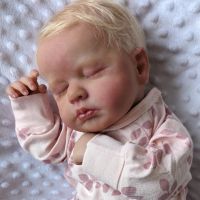 Loulou ตุ๊กตาทารกเกิดใหม่19นิ้ว3D ทาสีด้วยเส้นเลือดที่มองเห็นได้ Reborn นอนตุ๊กตาทารกของเล่นสำหรับเด็กตุ๊กตาสำหรับสาวๆ ~