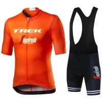 2023 TREK Pro Cycling Jersey set Neon Green MTB Racing Bike Clothes Summer Mountain Bicycle Clothing Cycling Set Cycling Wear