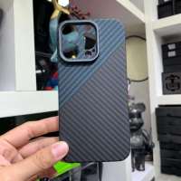 YTF-Carbon Purple Pure Carbon Fiber Phone Case For Iphone 14 Case Fine Hole Camera Anti-Fall Cover Iphone 14 Pro Max Shell
