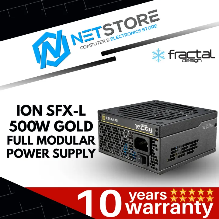 FRACTAL DESIGN ION SFX-L 500W GOLD FULL MODULAR POWER SUPPLY - FD-PSU-ION- SFX-500G-BK-UK | Lazada