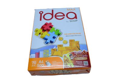 กระดาษถ่ายเอกสารIDEA-MAX-A4-70G 1ริม