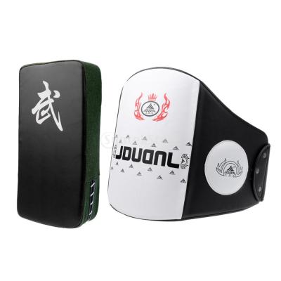 Boxing Muay Thai Training Waist Chest Guard MMA Protector Belt + Boxing Strike Focus Pad Punch Kicking Pad Arm Shield