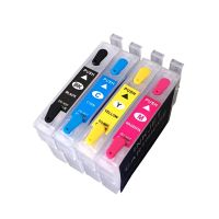 J136ตลับหมึกรีฟิล T1711N T1701N สำหรับ XP-203 XP-103 Epson XP-207 XP-413 XP-313 T1701N ตลับหมึกเครื่องพิมพ์ด้วยชิปโค้ง