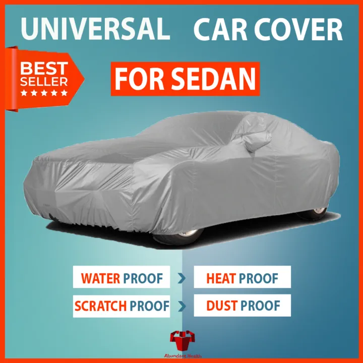 Universal Waterproof Car Cover Nylon For Sedan, Lightweight Dust Proof 