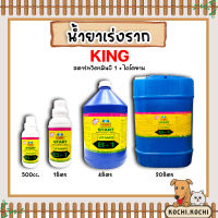 น้ำยาเร่งราก คิงสตาร์ท วิตามิน บี-1 ผสมไคโตซาน มี 4 ขนาดให้เลือก เร่งรากบี1 น้ำยาเพิ่มราก เร่งการเจริญเติบโต สารเร่งราก สารกระตุ้นราก