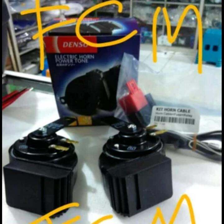 KLAKSON MOTOR DAN MOBIL /Klakson Denso waterproff plus relay kabel set