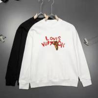 L V Long Sleeve Sweatshirts New Cotton Shirt Mens Fashion Brand Printing Cartoon Trend Joker Couple Shirt