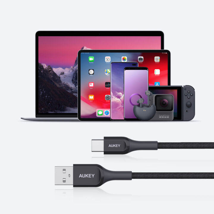 aukey-cb-akc1-usb-c-type-c-elite-kevlar-lightning-cable-รองรับสูงสุด-5v-3a-quick-charge-3-0-สายยาว-1-2-m