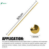 Just-In 10PCS 1.6มม./2.0มม.ทองเหลืองลวดเชื่อมลวดเชื่อม Bronze Electrode Soldering Rod ไม่ต้องบัดกรีแป้งลวดเชื่อม