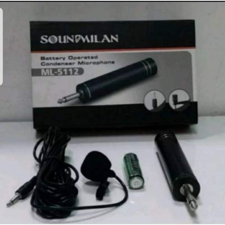 soundmilan-a-one-ไมค์หนีบเสื้อ-ไมโครโฟน-super-professional-microphone-รุ่น-ml-5112