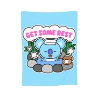 2023 in stock   BTS  KOYA Micro Fleece Blanket Flannel Ultra-Soft Warmth Throw Blanket for Sofa Bed in Home，Contact the seller to customize the pattern for free