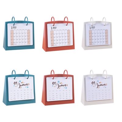 Desk Standing Calendar 2023 Desktop Small Monthly Planner Table Tabletop Schedule Wall Daily Decorative