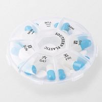 1PCS Plastic Transparent Small Medicine Box 7 Day Mini Weekly Tablet Pill Storage Case Vitamin Medicine Case Container