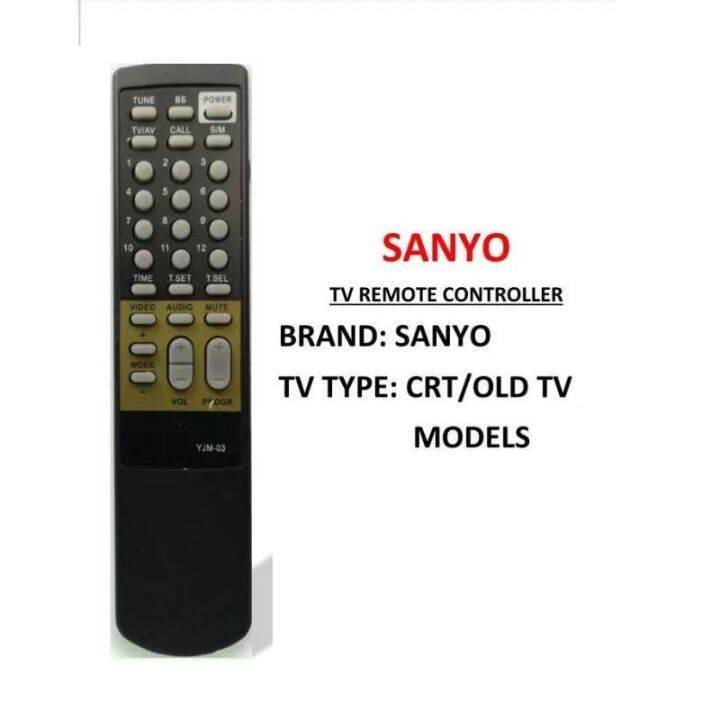 SANYO TV Remote Control Lazada PH