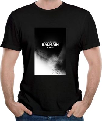 S4Xl Balmain Tees Mens Printed Allmatch Tshirt 100% Cotton Gildan