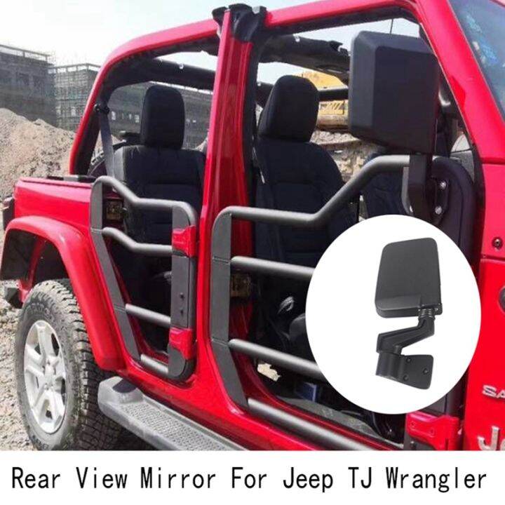 Side Mirror Car Door Mirrors Rear View Mirror for Jeep TJ Wrangler