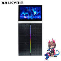 เคสคอมพิวเตอร์ Valkyrie VK02 Delux SUB-SCREEN TEMPERED GLASS COMPUTER CASING BLACK รับประกันสินค้า 5 ปี