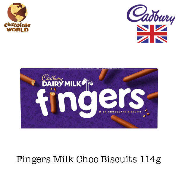 Cadbury Dairy Milk Fingers Biscuit 114g Lazada