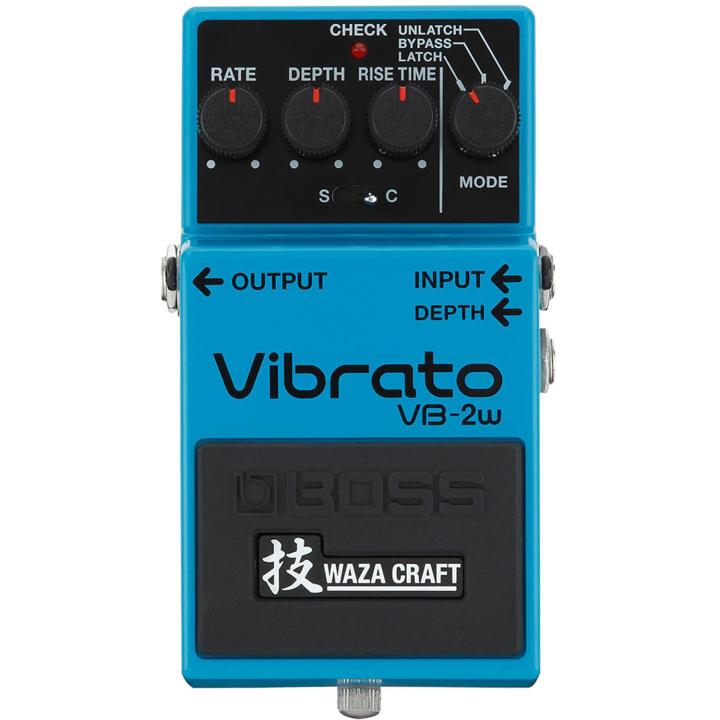 boss-vb-2w-vibrato-เอฟเฟคกีตาร์-เสียง-vibrato-วงจรอะนาล็อค-แถมฟรีถ่านพร้อมใช้งาน-inspected-in-japan