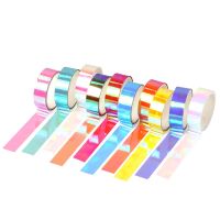 5m Laser Glitter Washi Tape Decorative Adhesive Masking Scrapbooking Girl Album Stationery Tape Stationery Stickers Photo Diary