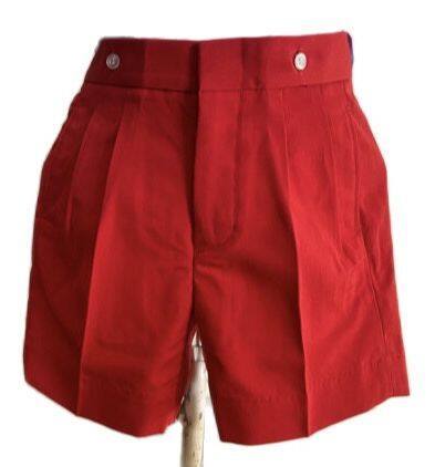 ตราสมอ-กางเกงนักเรียนอนุบาลสีแดง-แบบติดกระดุมหน้า-s21-xl33