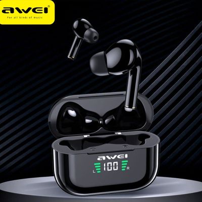 ZZOOI Awei Bluetooth Earphone Earbuds Wireless Headphones In-Ear Touch Control Headsets Sports Stereo Wireless Earbuds With HD Mic