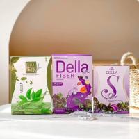 ราคาต่อเซต 3 กล่อง เซตซ้อฝันฟัน DELLA S+DELLA FIBER+DELLA TEAS อาหารเสริมทานคู่ไฟเบอร์+ชาเขียวเดลล่าทีส์