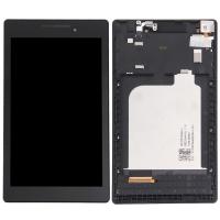 (PANG TECH)หน้าจอ LCD ของ OEM สำหรับ Lenovo Tab 2 A7-10ประกอบครบชุดพร้อมกรอบ Digitizer (สีดำ)