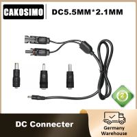 อะแดปเตอร์พลังงานแสงอาทิตย์ตัวเชื่อมต่อ DC DC5.5MM * 2.1มม. สายเคเบิลเชื่อมต่อสำหรับแผงโซลาร์และพาวเวอร์แบงค์แบบพกพาเครื่องกำเนิดสัญญาณพลังงานแสงอาทิตย์