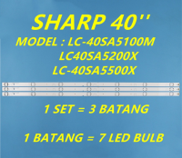 ไฟ LED สำหรับทีวี LC-40SA5500X ชาร์ป40 "LC-40SA5100M ชิ้น/เซ็ตใหม่3 LC-40SA5500 LC40SA5200