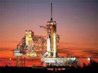 กระสวยอวกาศ Atlantis Kennedy Space Center ภาพพิมพ์ศิลปะโปสเตอร์ผ้าไหมของตกแต่งผนังบ้าน0726