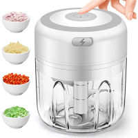 100250Ml ไฟฟ้ากระเทียม Masher Mini Chopper ผักพริกเนื้อขิง Masher เครื่องชาร์จ USB เครื่องปั่น Gadgets ครัว