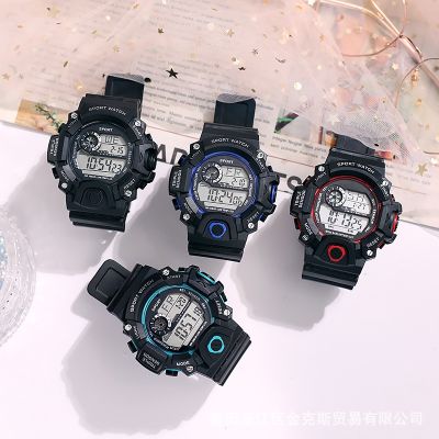 【hot seller】 Manufacturers wholesale men and women students sports utility waterproof luminous digital watches the new adult outdoor children watch
